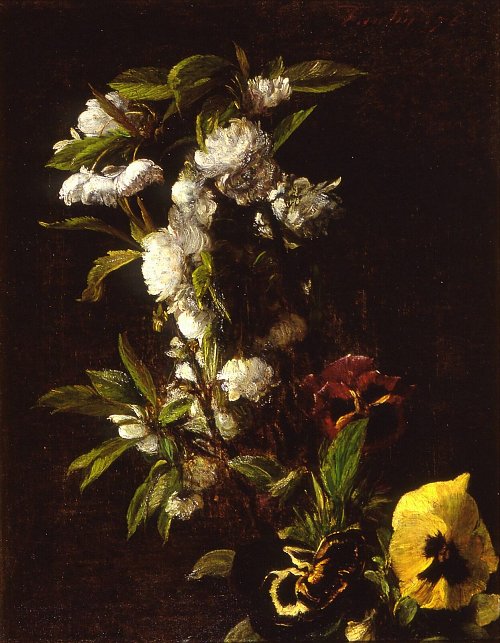 Henri Fantin Latour Bloemen Wandbild