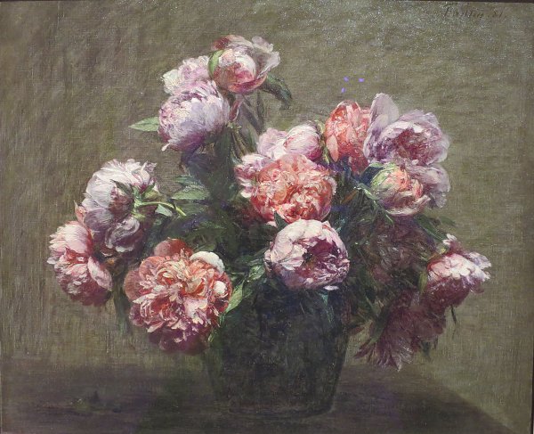 Henri Fantin Latour Vase of Peonies Wandbild