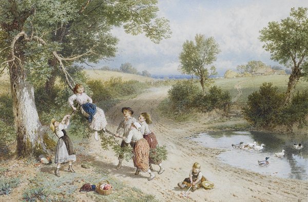 Myles Birket Foster The wing Wandbild