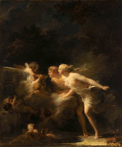 Jean Honore Fragonard The Fountain of Love Wandbild