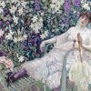 Frederick-Carl-Frieseke-Frau-auf-Liege