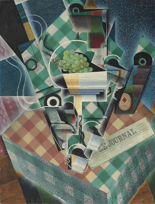 Juan Gris Nature morte a la nappe a carreaux Wandbild