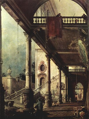 Francesco Guardi Der Laubengang Wandbild