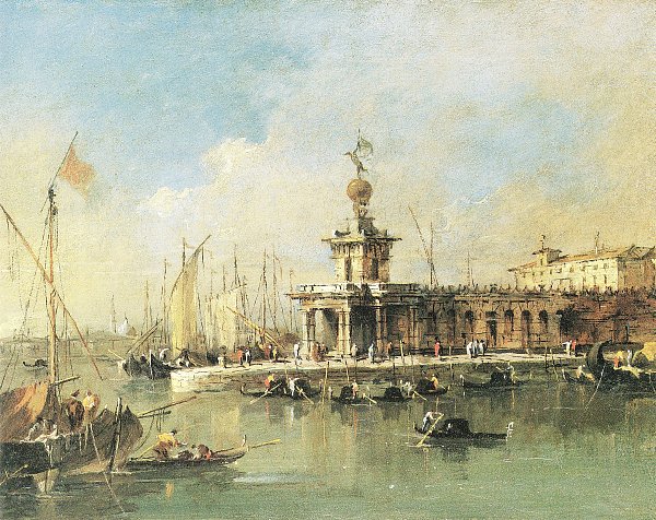 Francesco Guardi Punta della Dogana Wandbild