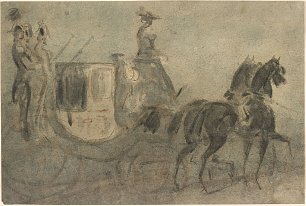 Constantin Guys A Carriage Wandbild