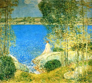 Childe Hassam The Bather Wandbild