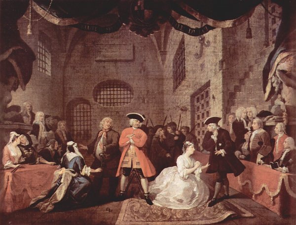 William Hogarth Bettleroper Wandbild