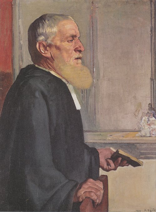 Ferdinand Holler Der Pastor Wandbild