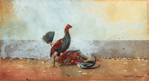 Winslow Homer the cock fight Wandbild