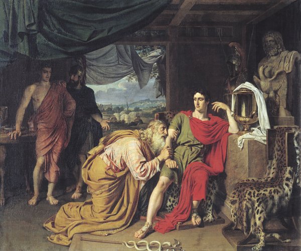 Alexander Andrejewitsch Iwanow Priam Begging the Body of Hector from Achilles Wandbild