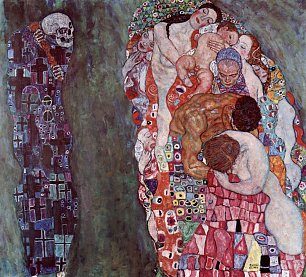 Gustav Klimt Tod und Leben Wandbilder 