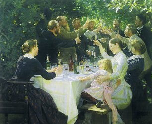 Peder Severin Kroyer Kuenstlerfest Wandbild