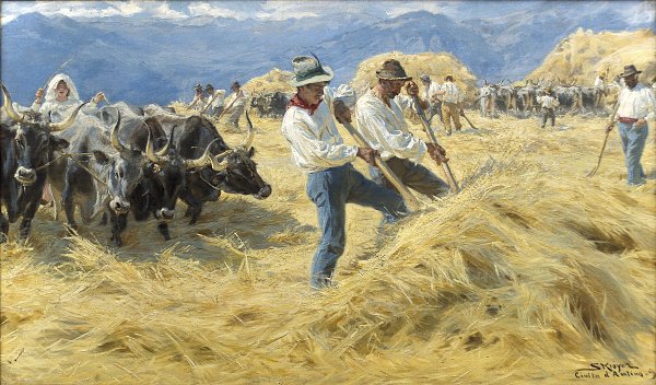 Peder Severin Kroyer Taerskning i Abruzzerne Wandbild