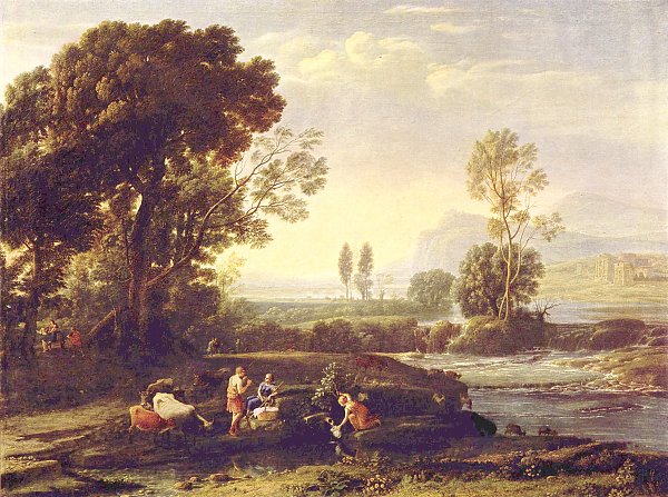 Claude Lorrain Landschaft mit der Flucht nach Aegypten Wandbild