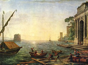 Claude Lorrain Seehafen beim Aufgang der Sonne Wandbilder 