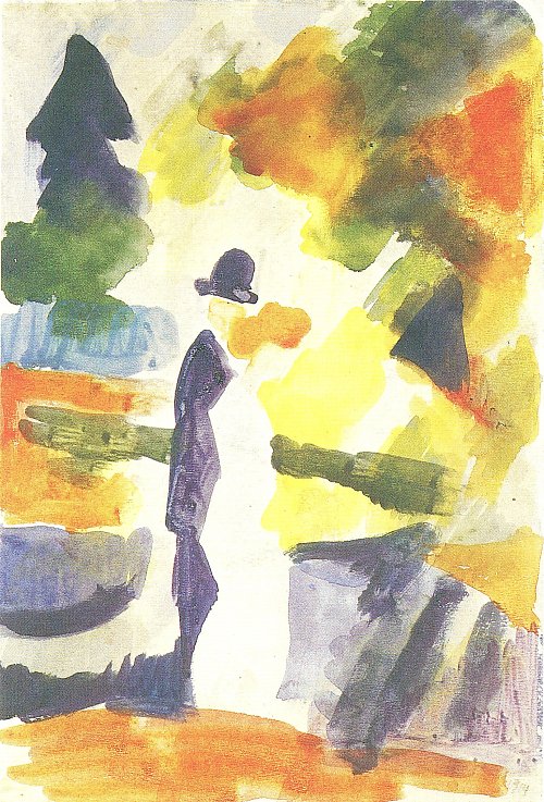 August Macke Paar im Park Wandbild