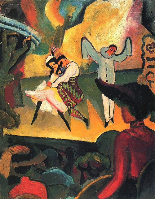 August Macke Russisches Ballett 1 Wandbild