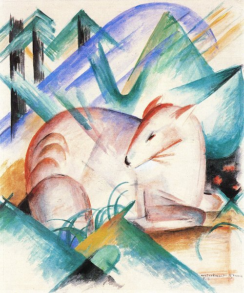 Franz Marc Rotes Reh 3 Wandbild