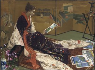 James McNeil Whistler Caprice in Purple and Gold The Golden Screen Wandbild