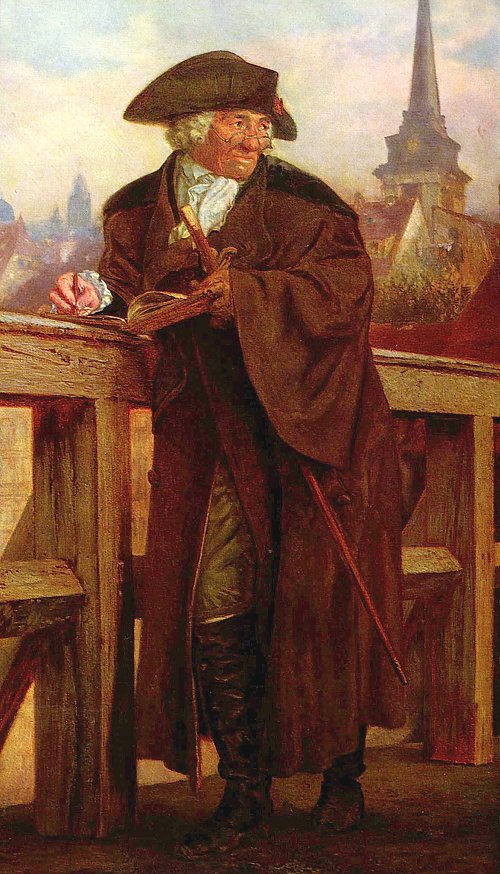 Adolph Menzel Chodowiecki auf der Jannowitzbruecke Wandbild