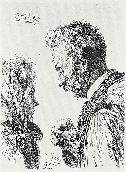 Adolph Menzel Das Letzte Brustbild eines Goldschmiedes Wandbild