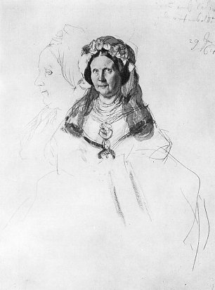 Adolph Menzel Studie zum Kroenungsbild Wilhelm I 2 Wandbild