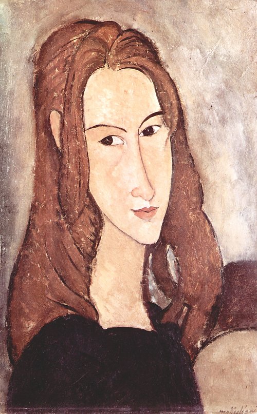 Amedeo Modigliani Portrait Der Jeanne Hebuterne Kopf Im Profil Wandbild   Amedeo Modigliani Portrait Der Jeanne Hebuterne Kopf Im Profil 500 