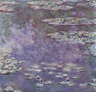 Claude Monet Seerosenteich 3 Wandbilder 