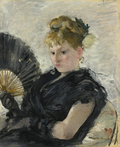 Berthe Morisot Femme a l eventail Wandbild