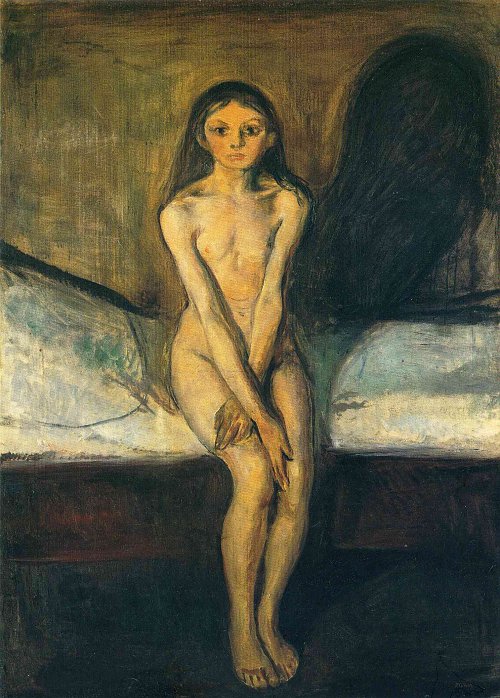 Edvard Munch Puberty Wandbild