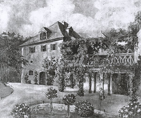 Max Oehler Schloss Tiefurt II Wandbild