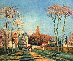 Camille Pissarro Dorfeingang von Voisins Wandbilder 