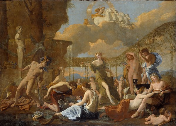 Nicolas Poussin The Empire of Flora Wandbild