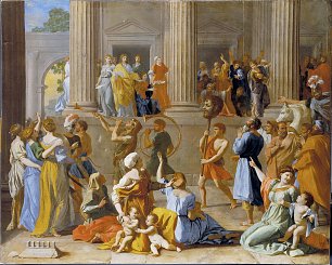 Nicolas Poussin The Triumph of David Wandbild