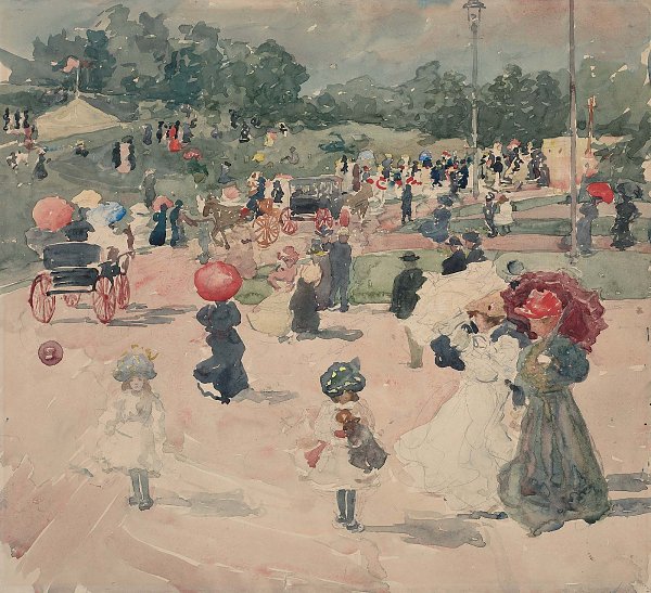 Maurice Prendergast Carnival Franklin Park Boston Wandbild