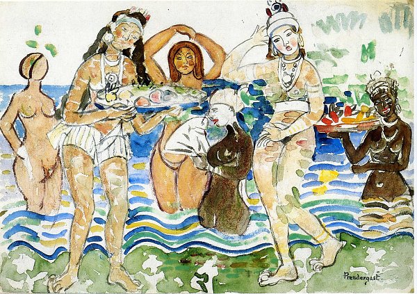 Maurice Prendergast sea maidens Wandbild