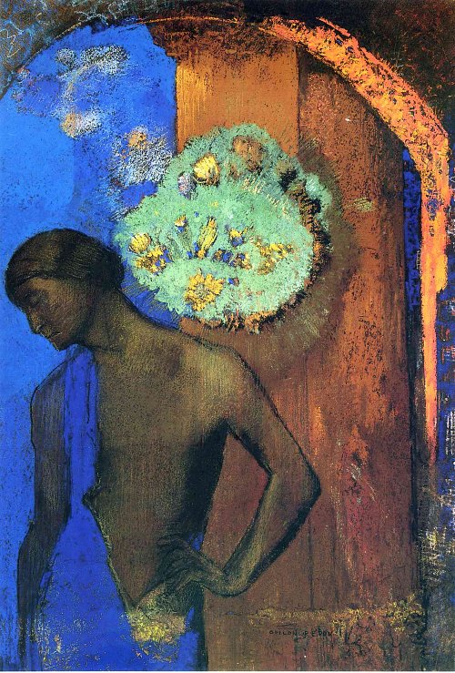 Odilon Redon saint john the blue tunic 1892 Wandbild