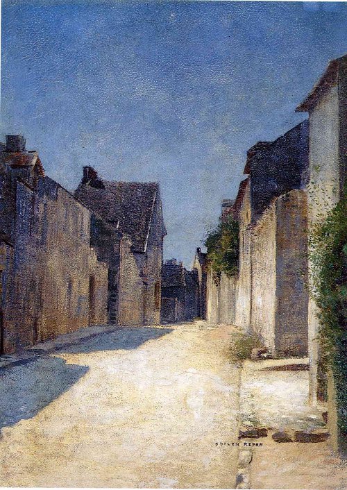 Odilon Redon street in samois 1888 Wandbild