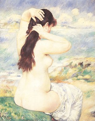 Auguste Renoir Badegast 3 Wandbilder 