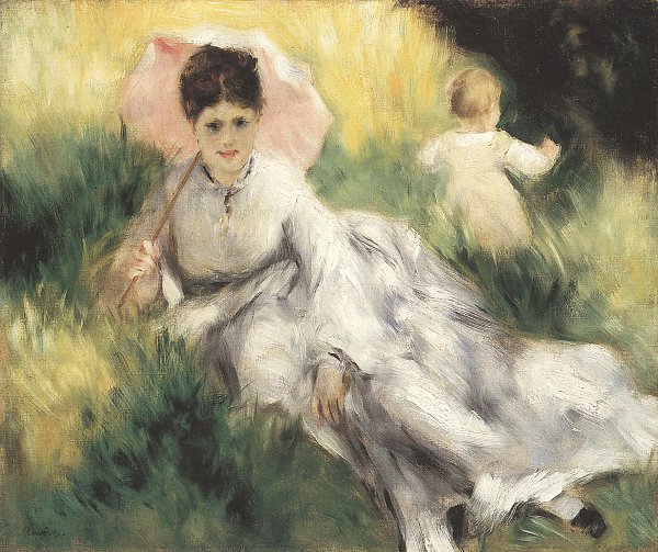 Auguste Renoir Frau mit Sonnenschirm Wandbild