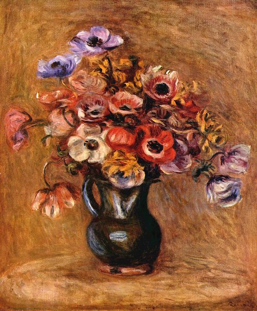 Auguste Renoir Stillleben mit Anemonen Wandbild