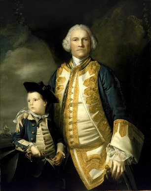 Joshua Reynolds Portrait of Francis Holburne Wandbild