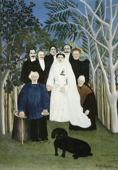 Henri Rousseau The Wedding Party Wandbild