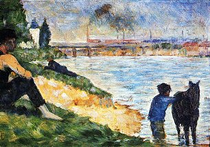 Georges Seurat Ein Badeplatz in Asnieres Studie Wandbilder 