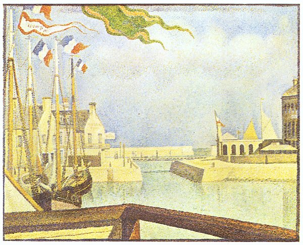 Georges Seurat Sonntag in Port en Bessin Wandbild