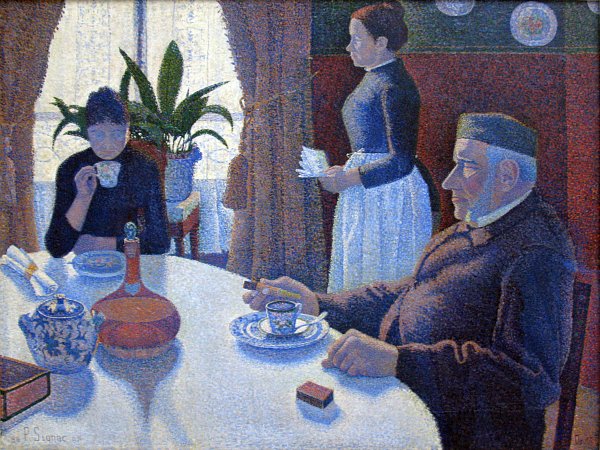 Paul Signac 1886 Signac La salle a manger anagoria Wandbild