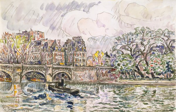 Paul Signac Le Place Dauphine Wandbild