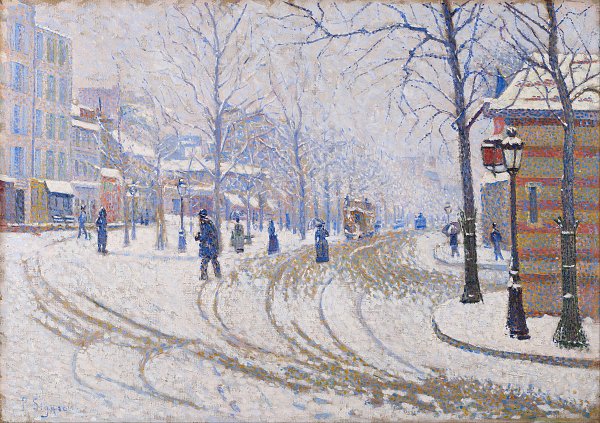 Paul Signac Snow, Boulevard de Clichy, Paris Wandbild