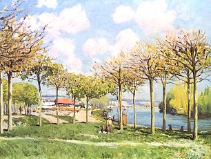 Alfred Sisley Die Seine bei Bougival 2 Wandbilder 