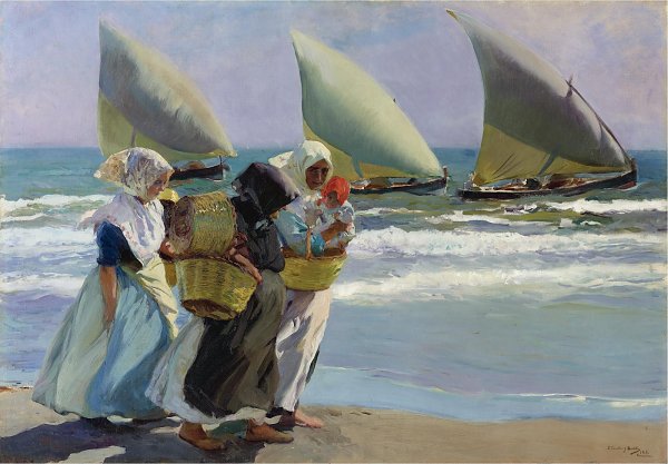 Joaquin Sorolla Las tres velas Wandbild